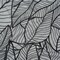 1 Yard Terrestrial Tesserae Cotton Crepe Fabric Black and White Embroidered Leaves 53 Inch Width